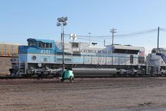 Union Pacific 4141 George Bush locomotive at Proviso Yard