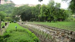 Railings in a fort park