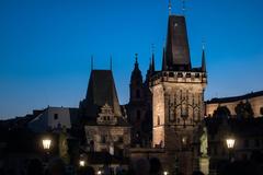 Charles Bridge at blue hour