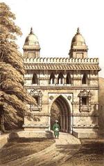 Drawing of Gate of Shah e Alam Roza, Ahmedabad, Gujarat, India