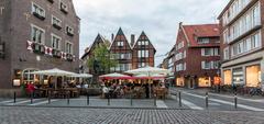 Kiepenkerl monument and restaurant in Münster, Germany