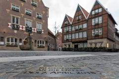 Plaque for the victims of the attack of 7 April 2018 at Kiepenkerl square in Münster, Germany