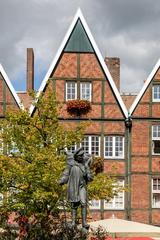 Kiepenkerl monument at Spiekerhof in Münster, Germany