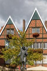 Kiepenkerl monument at Spiekerhof in Münster, Germany