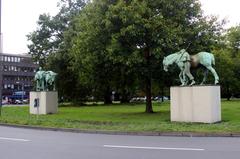 Magd mit Stier sculpture in Münster, Germany