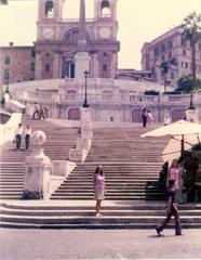 The Spanish Steps in Rome, July 1974