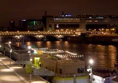 Panoramic view of Bercy in Paris on October 9, 2011