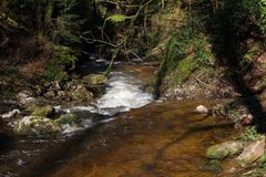 Geroldsauer Waterfall after prolonged rainfall