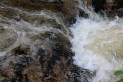 Geroldsauer Waterfall after prolonged rainfall