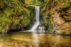 Geroldsauer Wasserfall in Baden-Baden during summer