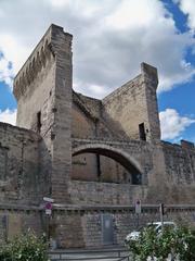 Interior details of a square tower of the Avignon ramparts