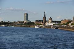 Rheinuferpromenade Düsseldorf on September 26, 2015