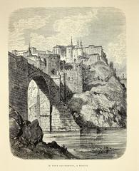 San Martin Bridge, Toledo, illustrated by Gustave Doré