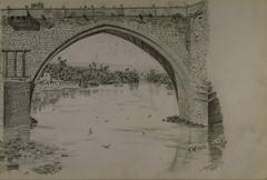 Puente de San Martín in Toledo, historical stone bridge