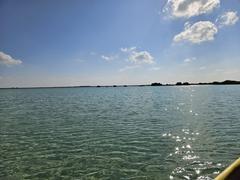 Sea surface viewed from a boat in Abu Dhabi