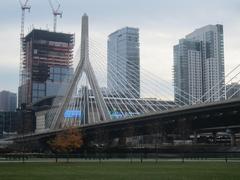 Skyline of Boston in 2019 with modern and historic buildings