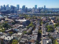 Charlestown and downtown Boston view from Bunker Hill Monument