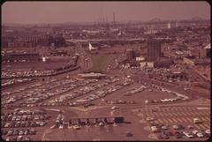 Logan Airport viewed from 16th floor observation deck