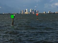 Downtown Tampa view from Ballast Point Park pier