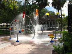 Interactive Water Park at Ballast Point Park in Tampa, Florida