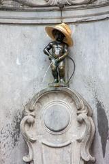 Manneken Pis statue in Brussels in May 2010