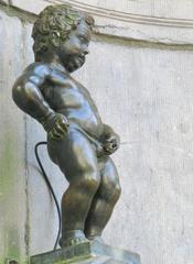 Manneken Pis statue in Brussels