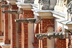 gargoyles in the courtyard of the Castle of Saint-Germain-en-Laye