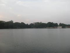 Dharmasagar Pond in June 2014 at noon