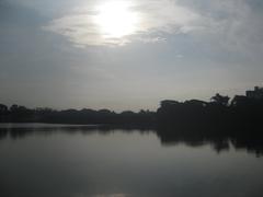 Dharmasagar Pond at noon in June 2014