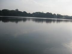 Dharmasagar Pond in June 2014 at noon