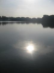 Dharmasagar Pond in June 2014 at noon