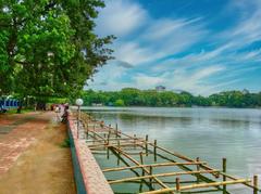 Dharmasagar pond in Comilla, Bangladesh