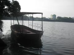 Standing Boat in Dharmasagar Pond