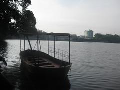 Standing Boat in Dharmasagar Pond