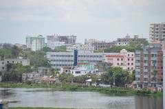 Aerial view of Comilla City