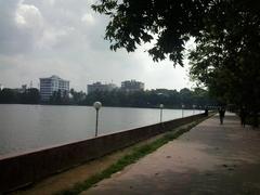 Dharmasagar lake in Comilla, Bangladesh