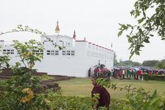 Statue of Buddha in Kathmandu garden