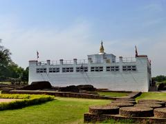 Mayadevi Temple from West in Lumbini, Nepal