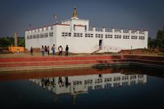 Lumbini Buddhist pilgrimage site with historic ruins and garden