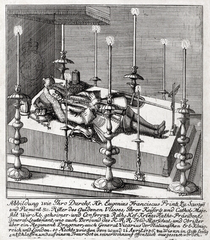 Prince Eugene of Savoy lying in state