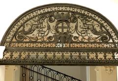 Wrought iron overdoor with coats of arms of Prince Eugene of Savoy at Schloss Hof