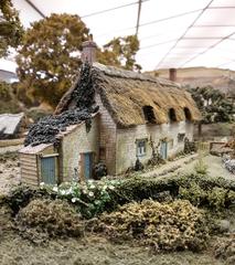 Pendon Cottages at Pendon Museum in Oxfordshire