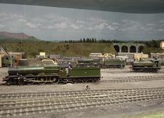 Pendon Railway Museum interior view showing model train layouts and miniature landscapes