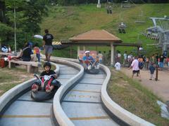 Sentosa Luge track with riders