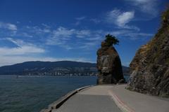 Siwash Rock in Stanley Park