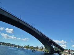 Gladesville Bridge over Parramatta River in New South Wales