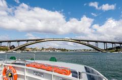 Gladesville Bridge from a ferry on Parramatta River