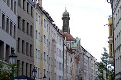 Sendlinger Straße with Asamkirche in Munich