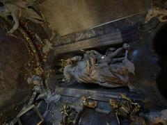 Asamkirche Munich Vestibule Statue of Saint Jerome