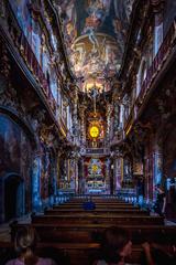 Asam Church in Munich interior view